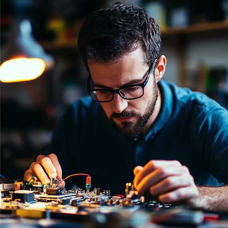 engineer-working-prototype