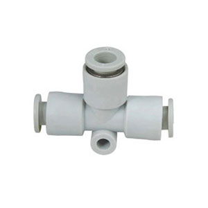 KQ2 series quick coupling T-type to 1-way tee: KQ2T