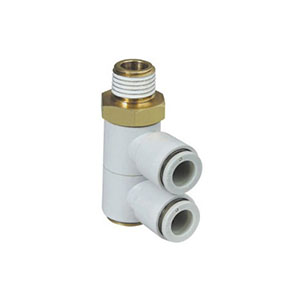 KQ2 series quick coupling, single-head 2-piece set: KQ2VD
