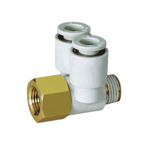 KQ2 series quick coupling double-ended internal and external threaded connector: