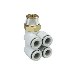 KQ2 series quick coupling, double-ended 2-piece set: KQ2ZD