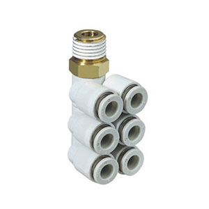 KQ2 series quick coupling, double-headed 3-piece connector: KQ2ZT