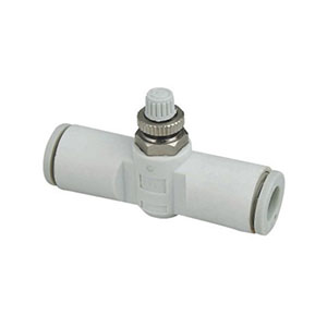 AS series speed control valve, pipeline type regulating fitting: AS**1F
