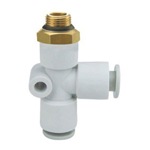 Universal threaded connector KQ-U series external threaded Y-type connector: KQ2Y