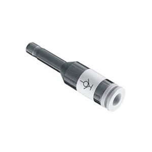 Self-sealing quick-connect fitting for cannula straight-through: KCJ